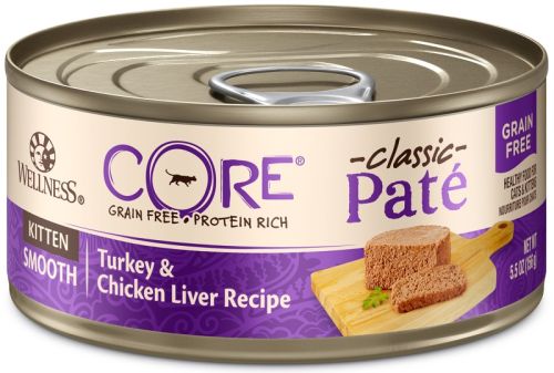 Wellness CORE Grain-Free Turkey & Chicken Liver Wet Kitten Food 5.5oz