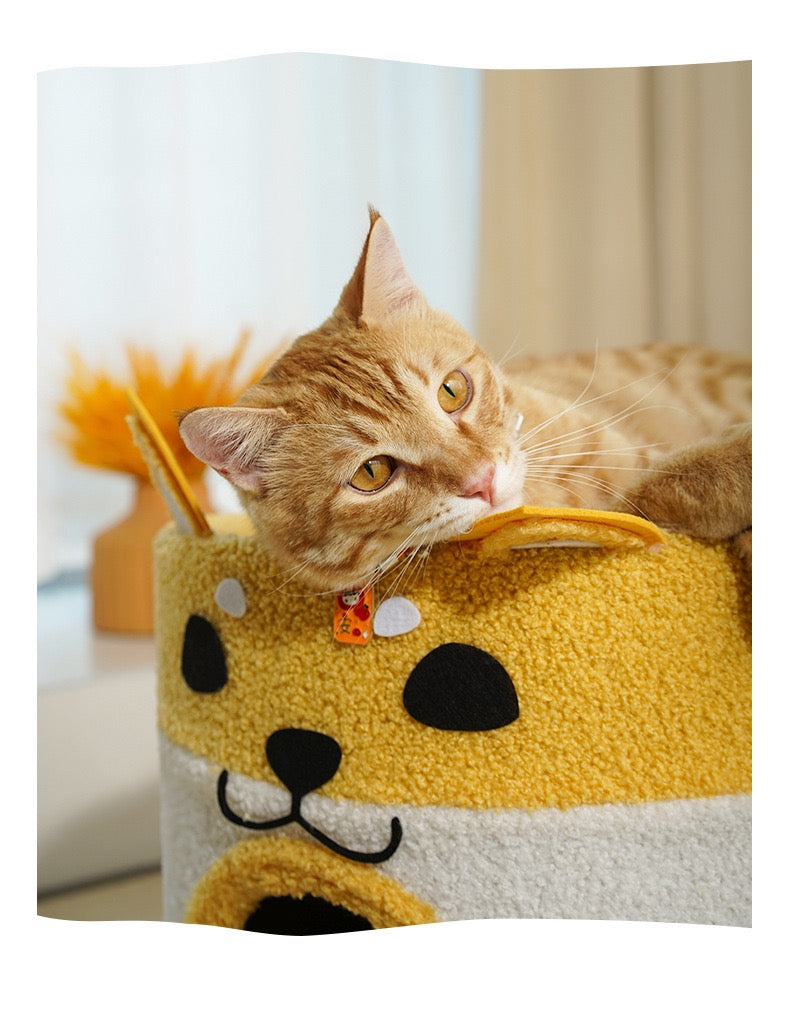 MiaoFairy Shiba SInu Shaped Cat Scratcher Bed