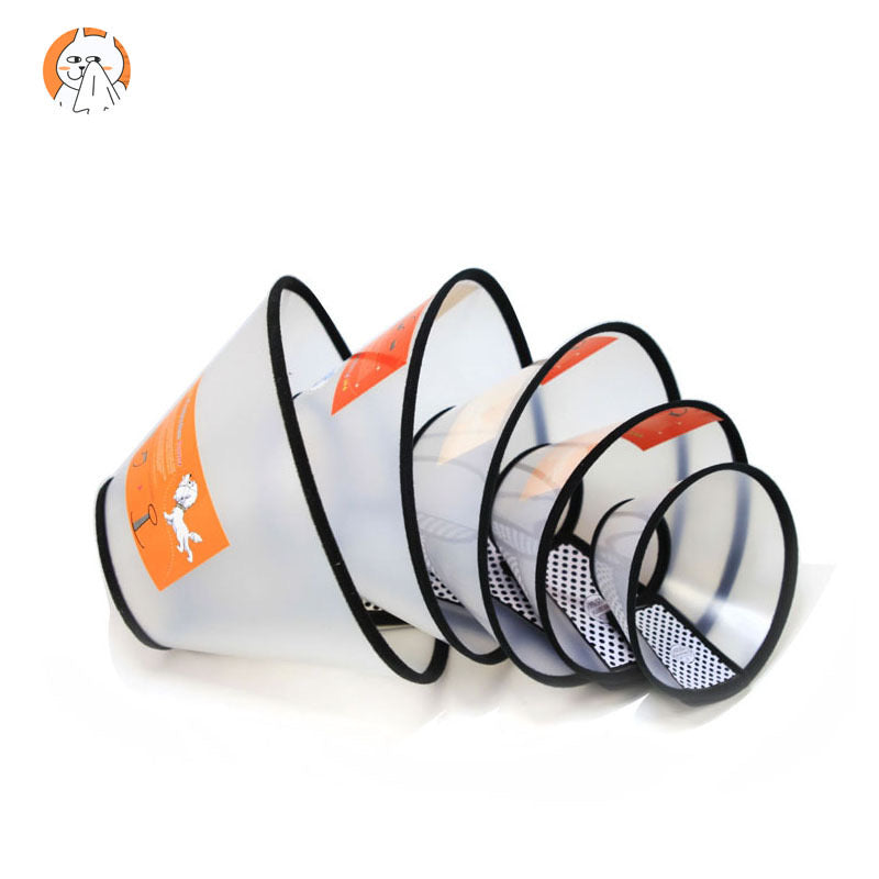 Hoopet Comfortable Pet Recovery Collar&Cone For Large Medium Small Dogs Elizabethan Dog Neck Collar Plastic Practical