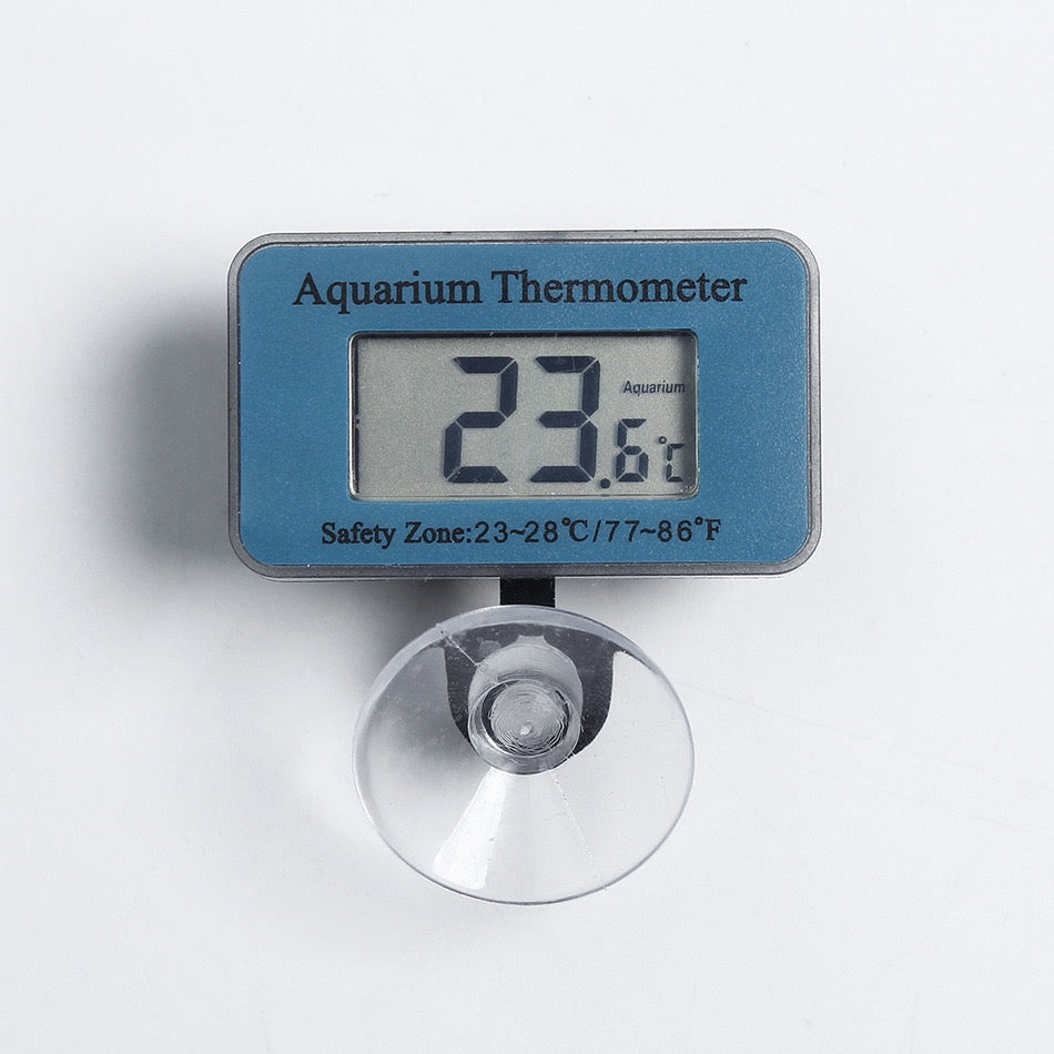 Digital LCD Aquarium Thermometer with Suction Cup Waterproof Mini Indoor Fish Tank Thermometer Temperature