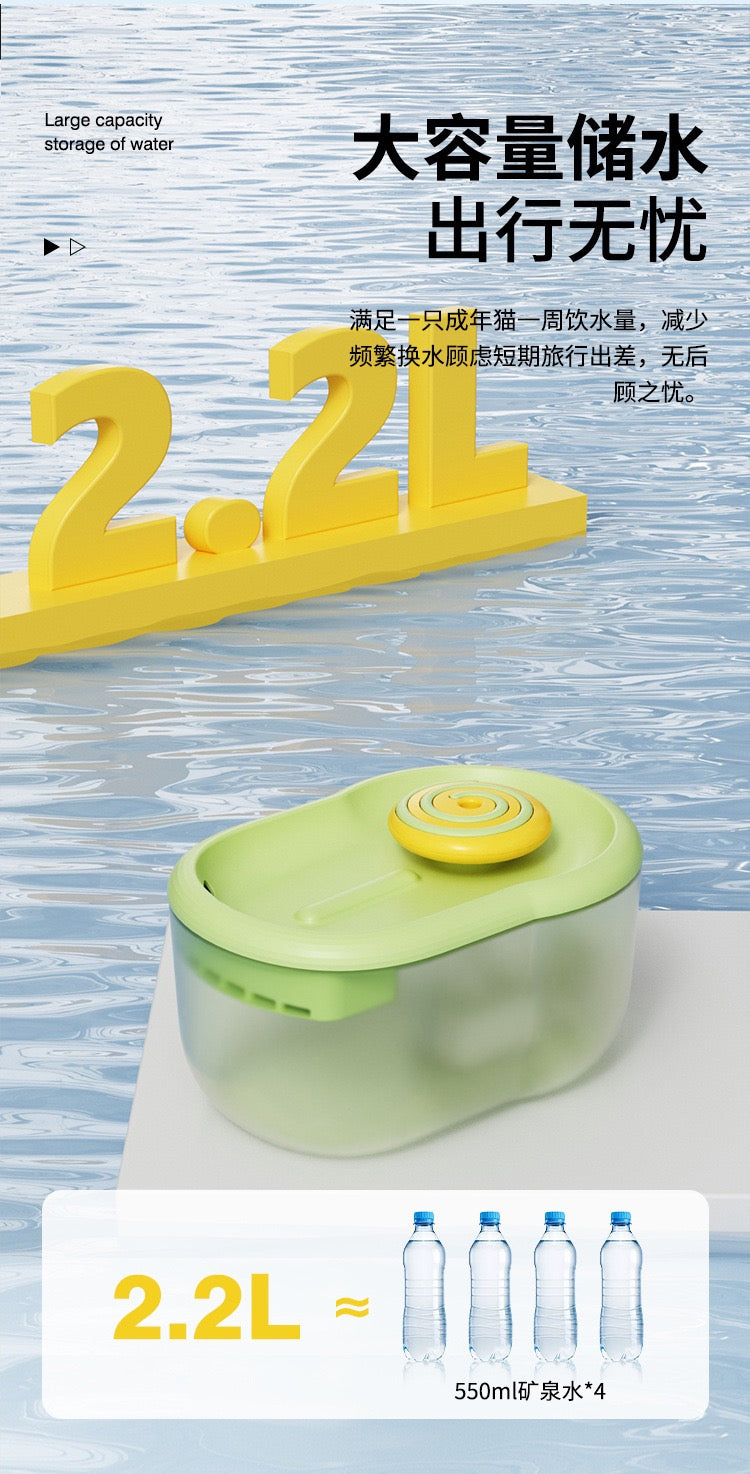 TinyPet Cute Lollipop Shape 2L Automatic Water Fountain