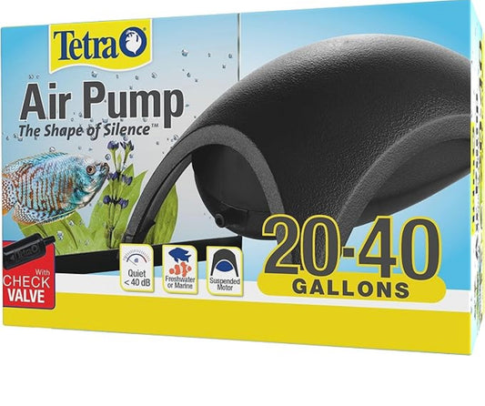 TETRA Whisper Aquarium Air Pump For  20-40 Gallons Fish Tank