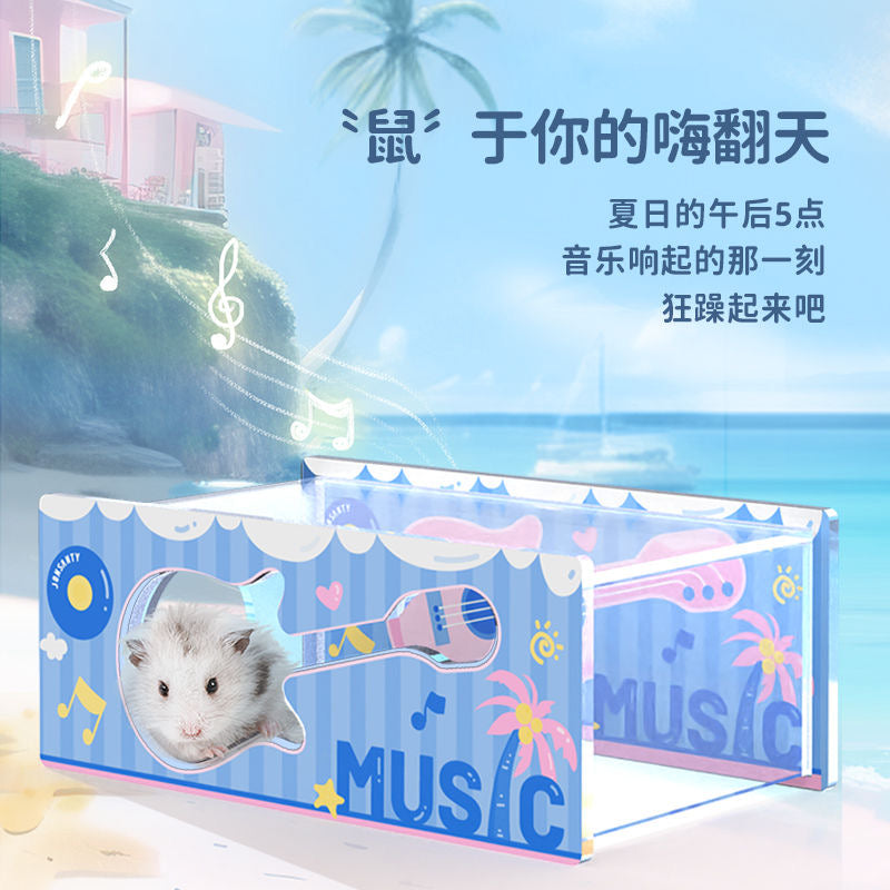 Carno Summer Party Series Acrylic Hamster Hideout For Small Pet