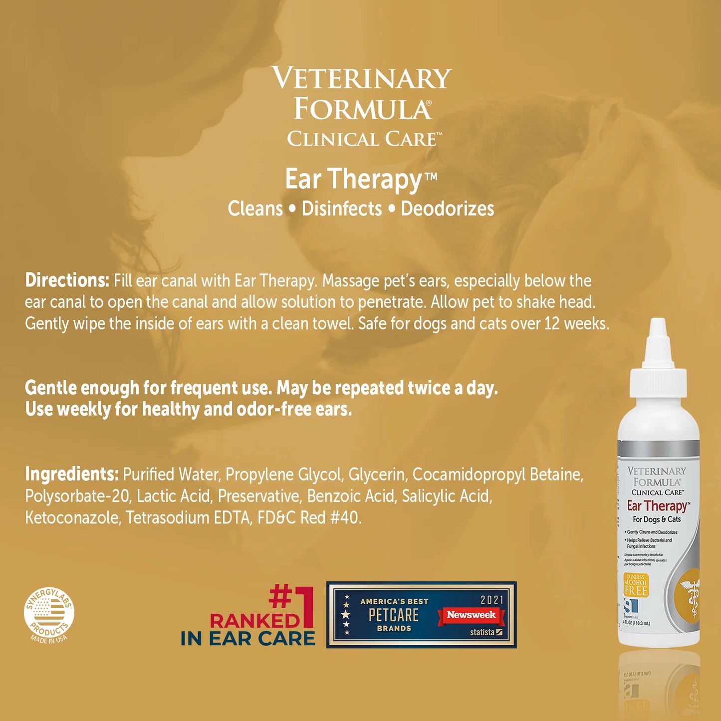 Synergy Labs Veterinary Formula Ear Therapy 4oz