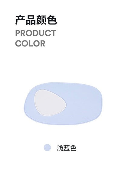 ZEZE Blue Silicone Waterproof Pet Feeding Mat For Food And Water