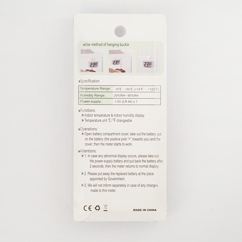 Reptile Thermometer Hygrometer HD LCD Reptile Tank Digital Thermometer