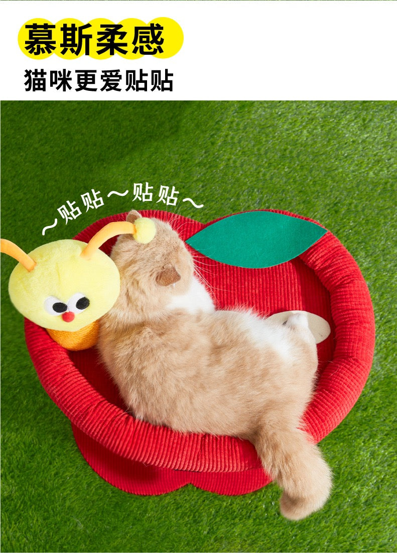MiaoFairy Apple Cartoon Small Cat Scratching Tree