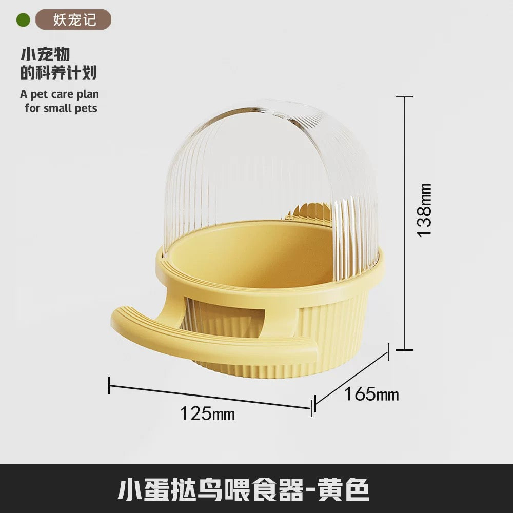 Yee No-Mess Egg Tart Style Parrot Feeder