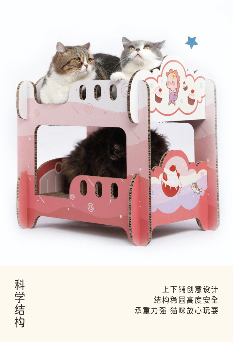 TinyPet Student Dormitory Scratching Board Cat Scratcher Bed