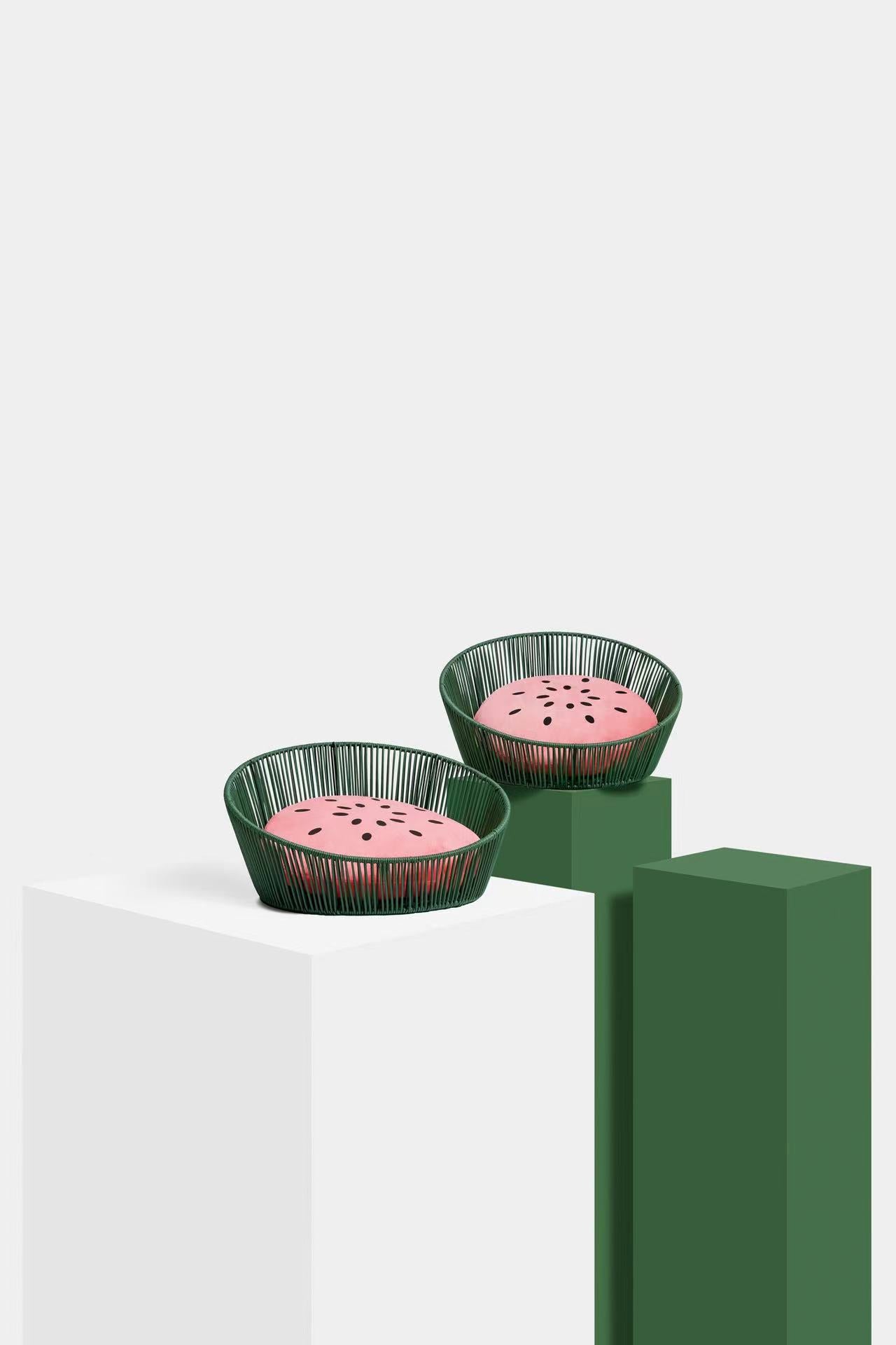 Vetreska Watermelon Rattan Pet Bed