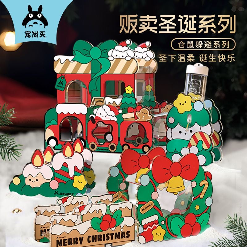 Carno Christmas Series Acrylic Hamster Hideout For Small Pet