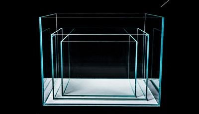 Yi Ding Ultra-Clear Rimless Glass Aquarium Tank with Glass Lid From 1-7 Gallons Series