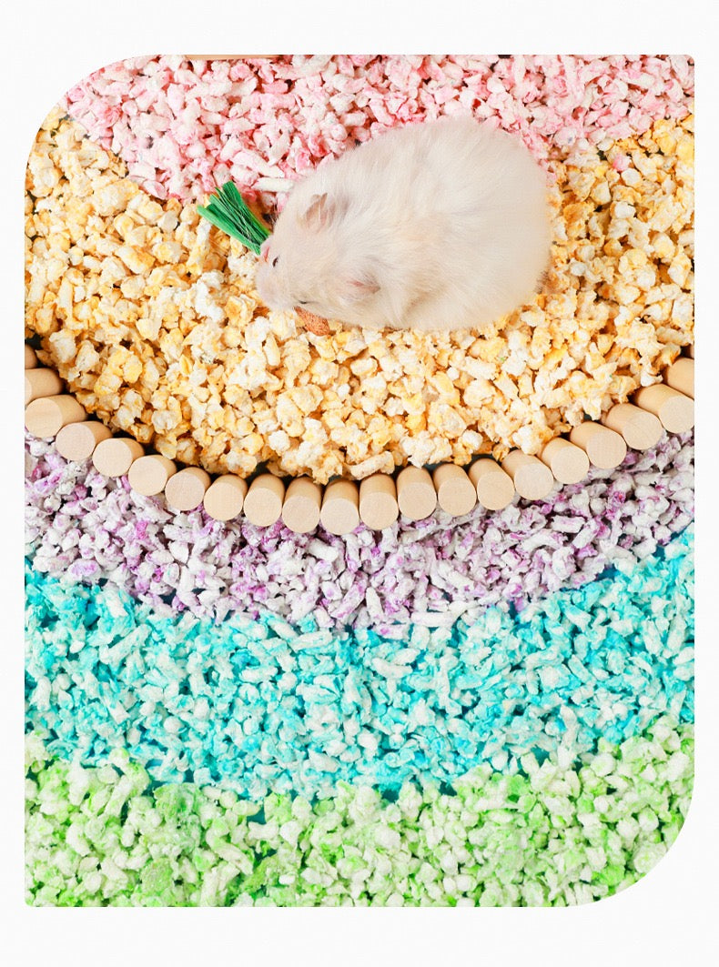Yee Purple Color Dust-Free and Odor Control Natural Paper Pellets Safe For Hamster Bedding 1kg