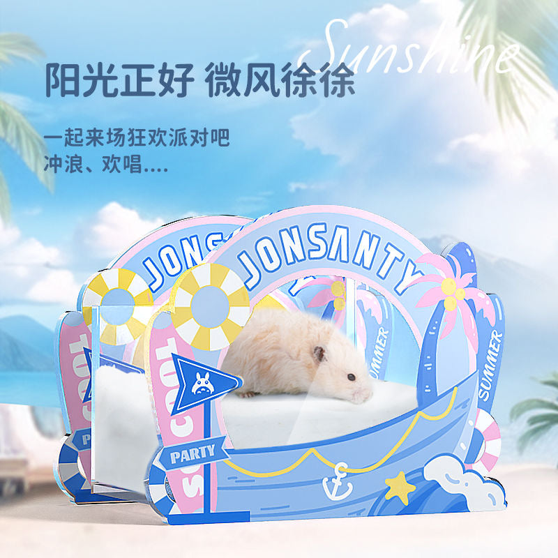 Carno Summer Party Series Acrylic Hamster Hideout For Small Pet