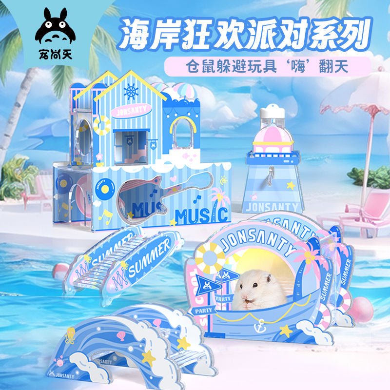 Carno Summer Party Series Acrylic Hamster Hideout For Small Pet