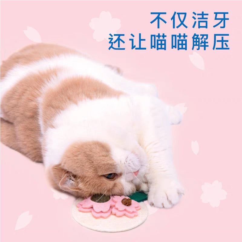 ZEZE Cherry Blossom Catnip Chew Cat Dental Toy