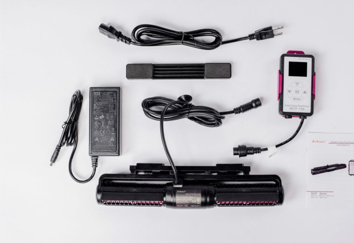 Jebao MCP-150 Smart Cross Flow Pump with LCD Display Controller Magnetic Base