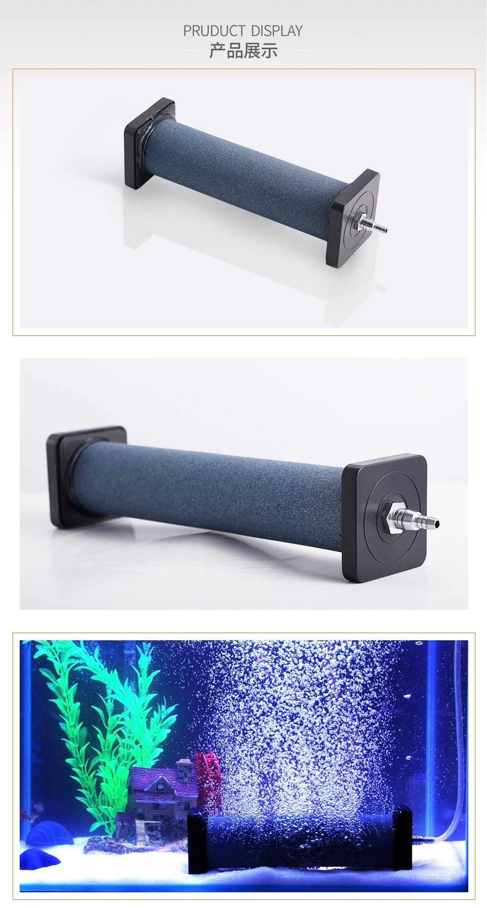ZHONGLE Air Stone Cylinder Bubble For Hydroponic Systems
