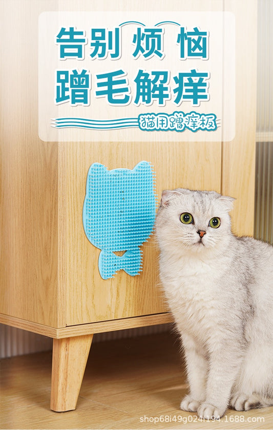 MagicalPet Cat Self Groomer Face Massager Cat Brush Cat Wall Corner Massage Stuff