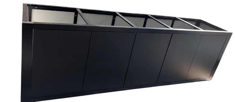 MagicalPet Aquarium 180*60*90cm Black/White/Dark Grey Aluminum Fish Tank Stand