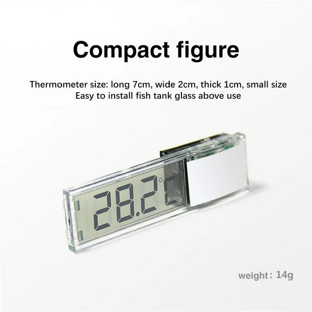 Aquarium Thermometer Electronic LCD Digital Fish Tank Temperature Measurement Fish Tank Temp Meter