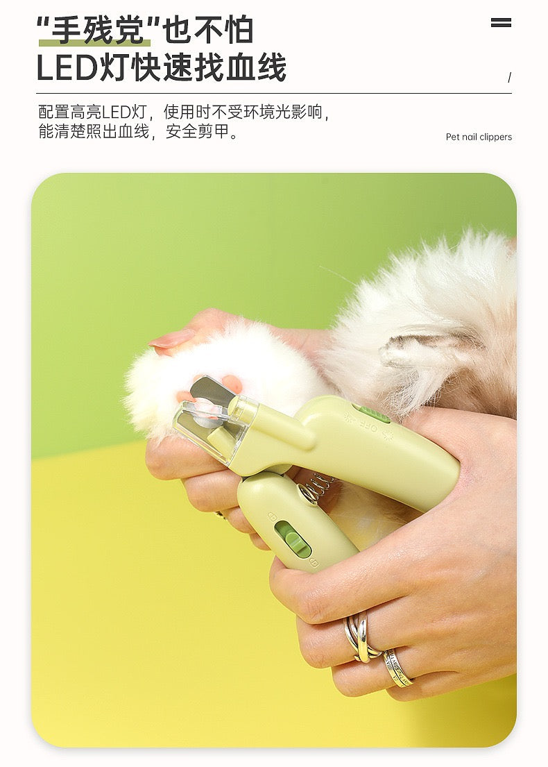 TinyPet Pet Nail Clipper-Safe With LED Light For Cat and Dog