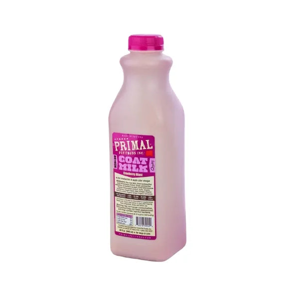 Primal Raw Cranberry Blast Goat Milk For Cats Dogs 32oz