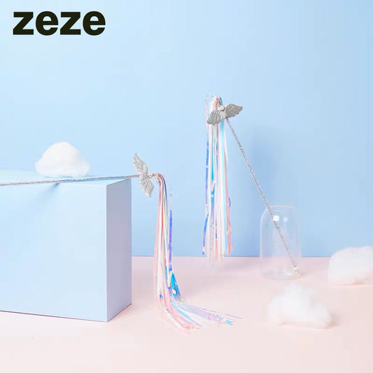 ZEZE Fairy Cat Wand Tassel Cat Teaser