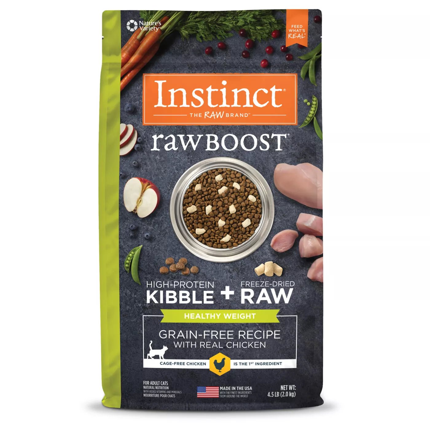 Instinct® Healthy Weight Cat Dry Food With Freeze-Dried Raw -Chicken 10lb