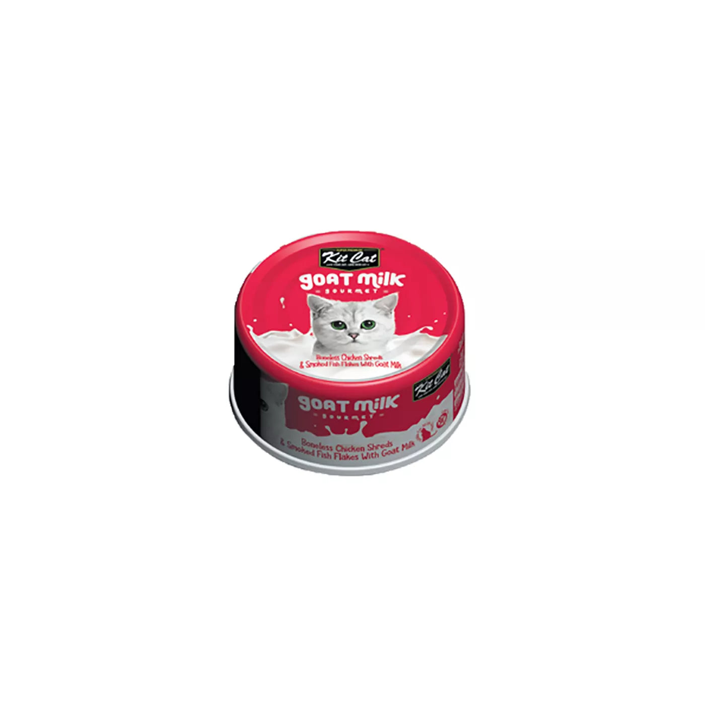 Kit Cat Goat Milk Wet Cat Food - Chicken & Fish Flakes 70g