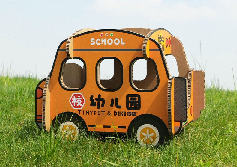 TinyPet Double Layer Bus Cat Scratching Board