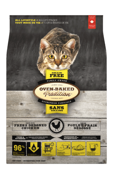 Oven-Baked Tradition Grain-Free All Life Stage Cat Dry Food-Chicken 10lb