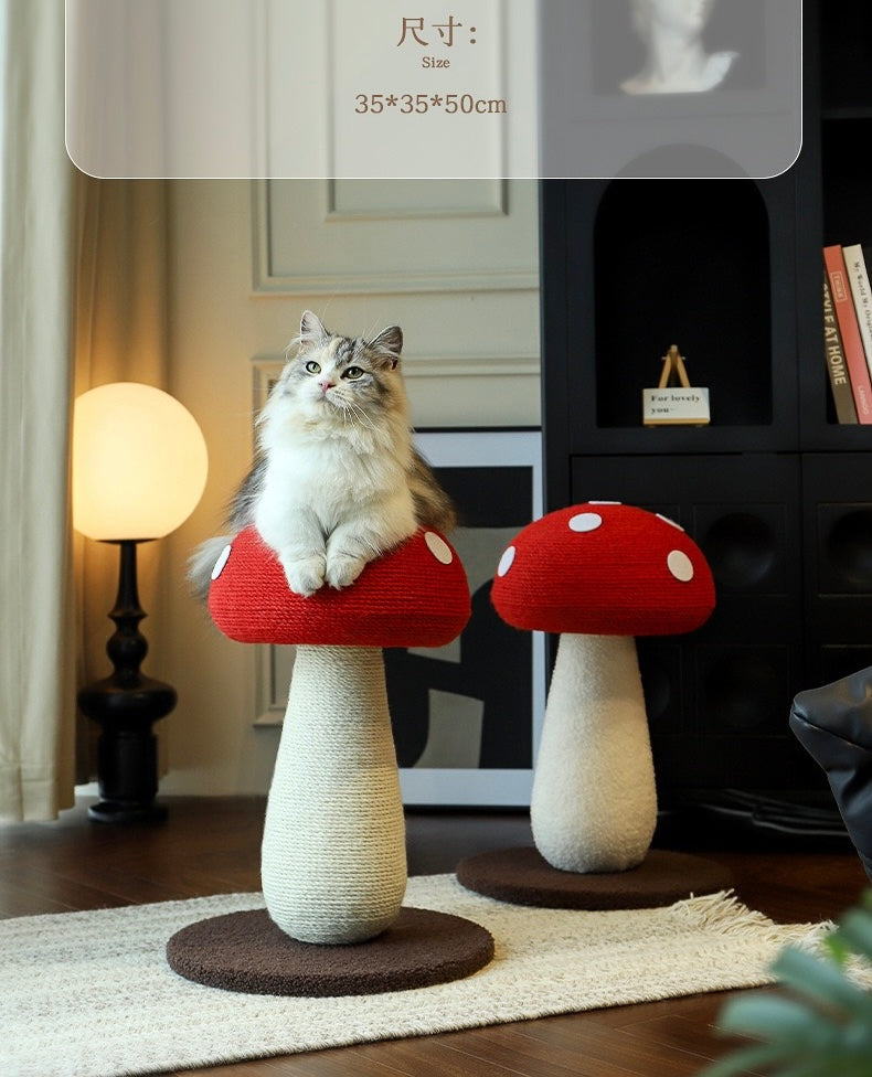 MiaoFairy Large Mushroom Cat Scratching Post