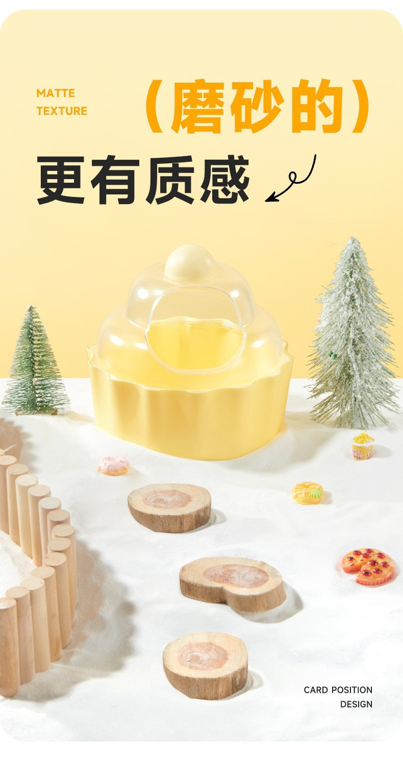 Yee Cake Shape Hamster Sand Bath Container For Small Pets