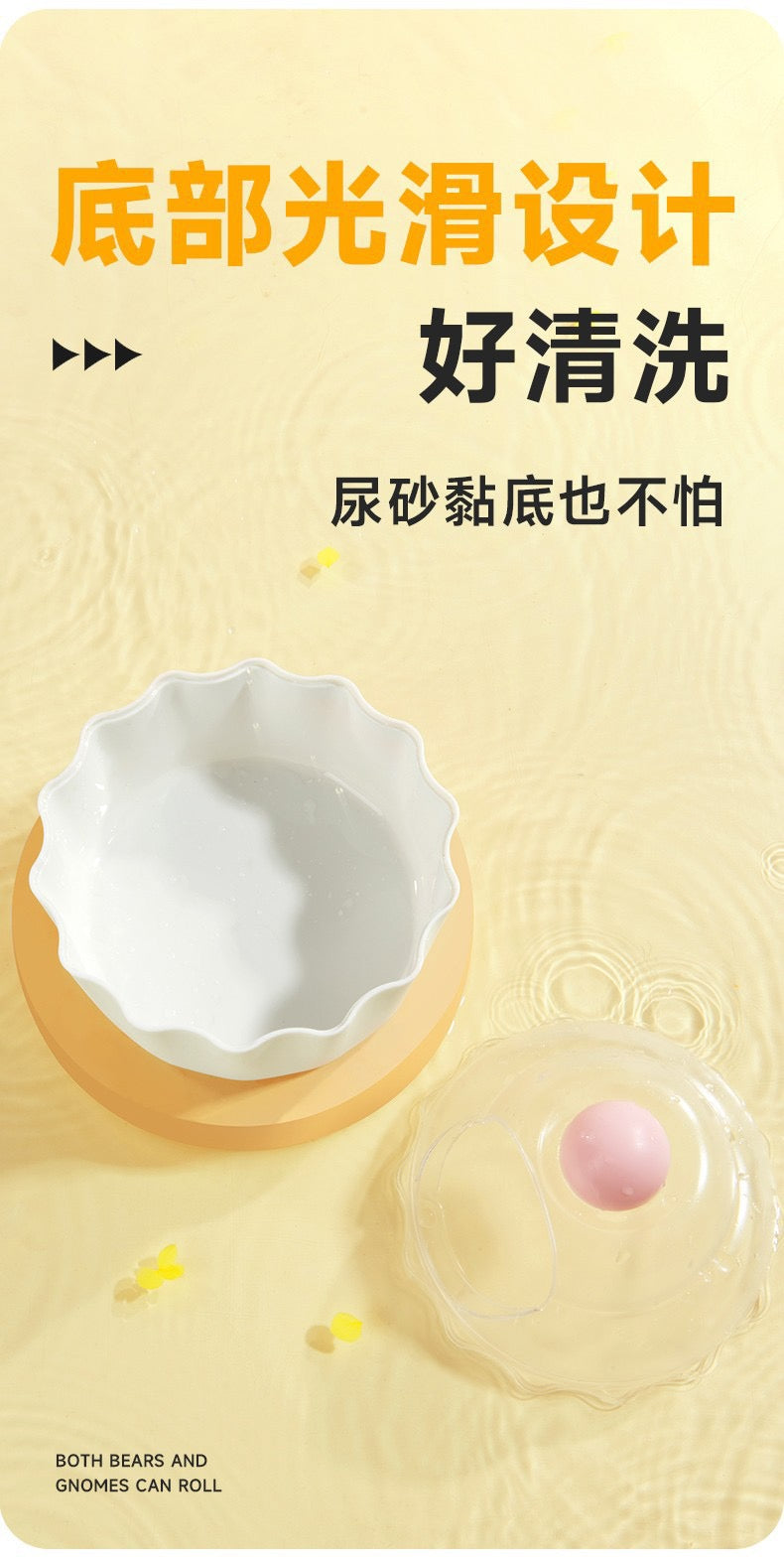 Yee Cake Shape Hamster Sand Bath Container For Small Pets