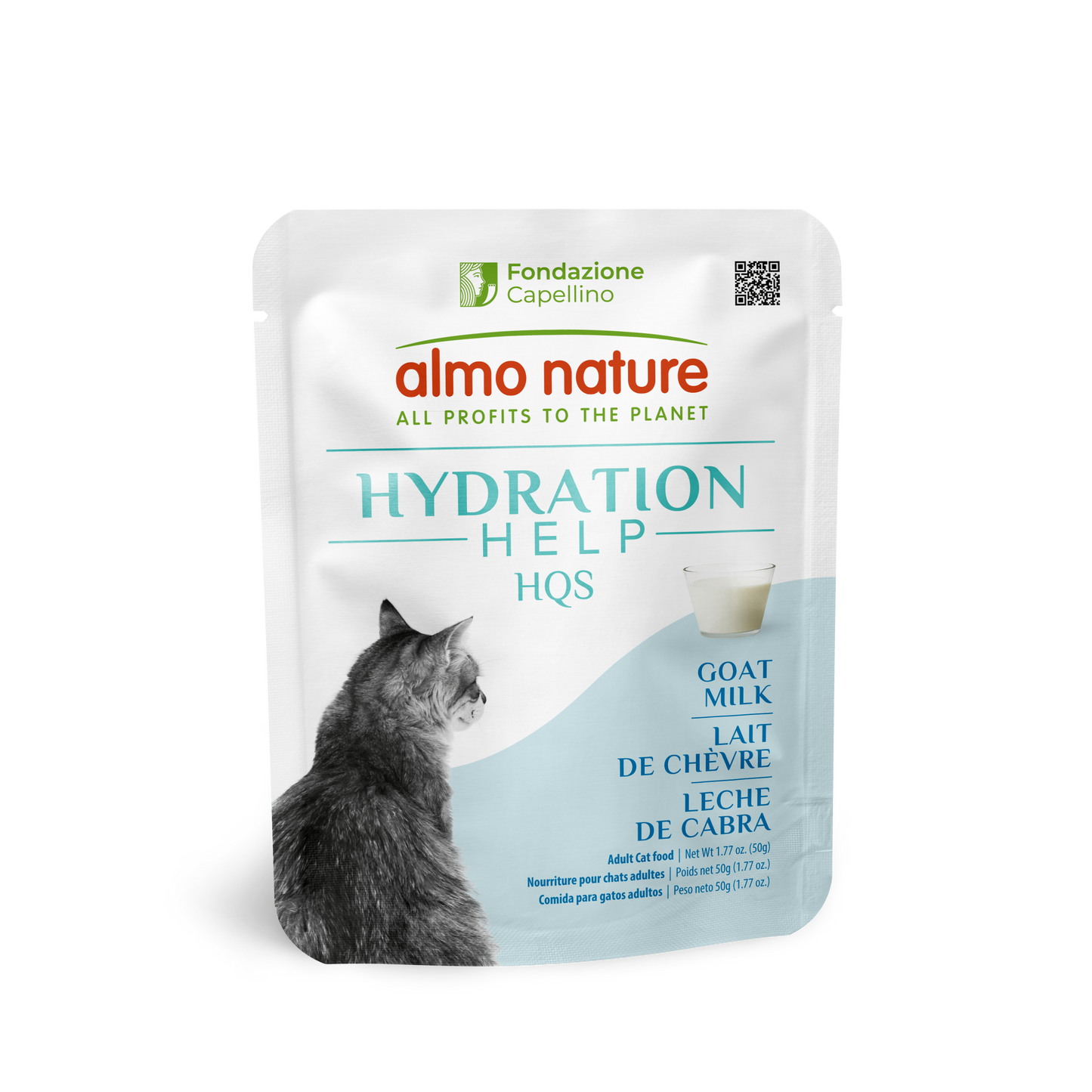 Almo Nature Hydration Help HQS Goat Milk Wet Cat Food