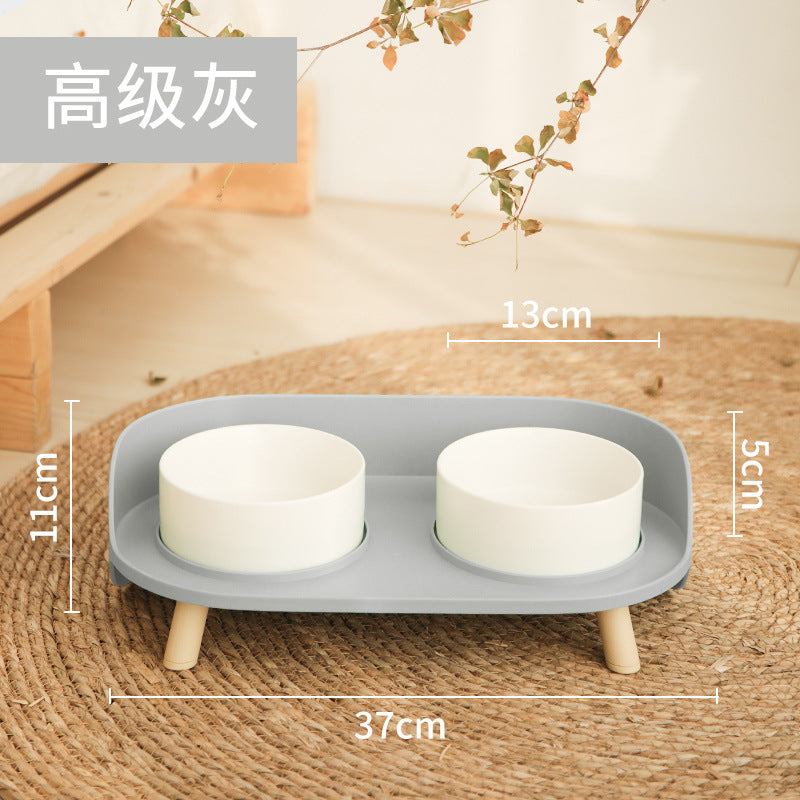 Hoopet Yueban Ceramic Double Pet Food Drink Bowls