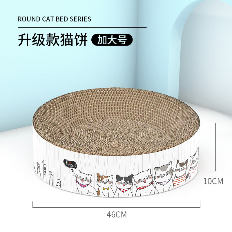 TinyPet Large Circle Cat Scratcher Board Cat Bed
