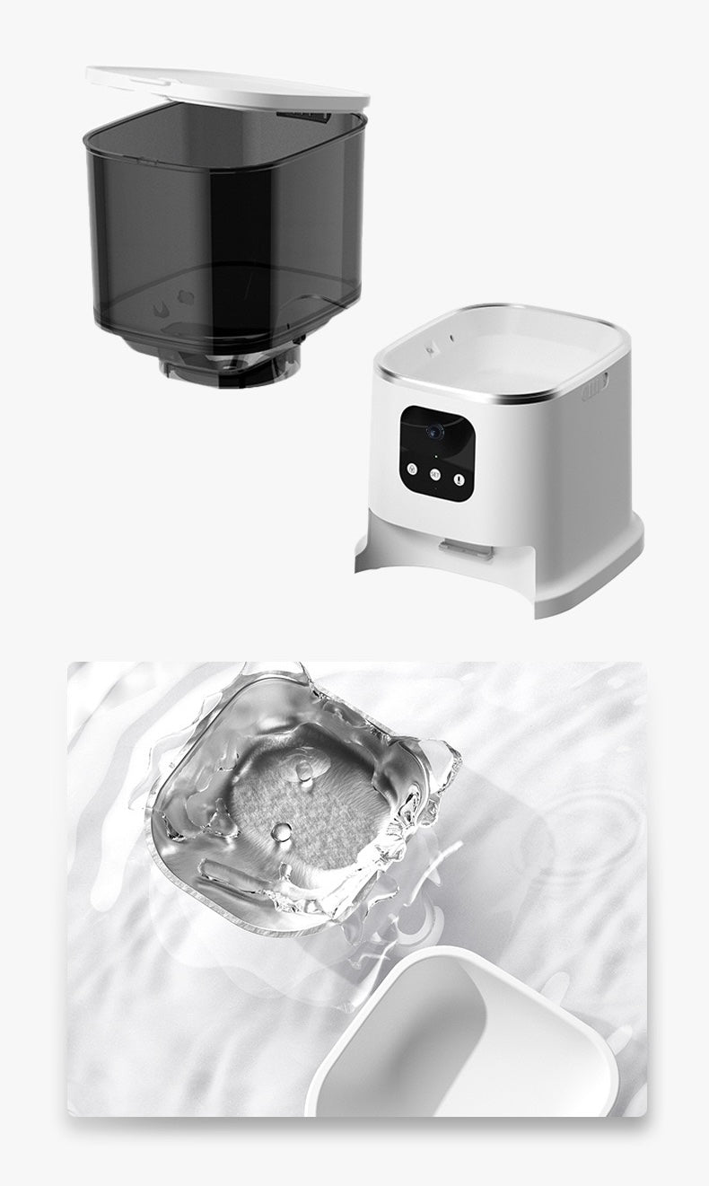 Aiwo Automatic 6L Pet Food Dispenser With APP Control And Voice Pet Feeder