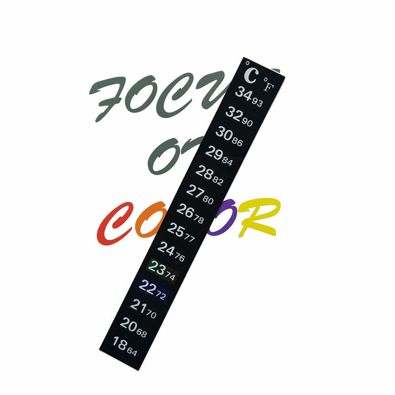 Aquarium Strip Thermometer Sticker