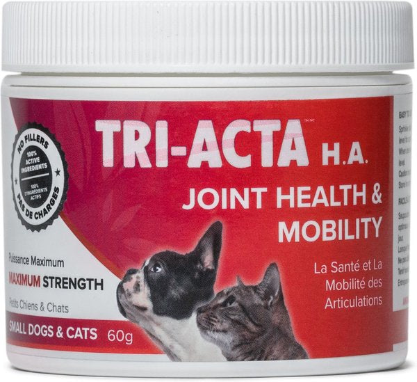 Tri-Acta H.A. Maximum Strength Powder Joint Supplement for Small Dogs & Cats 60g