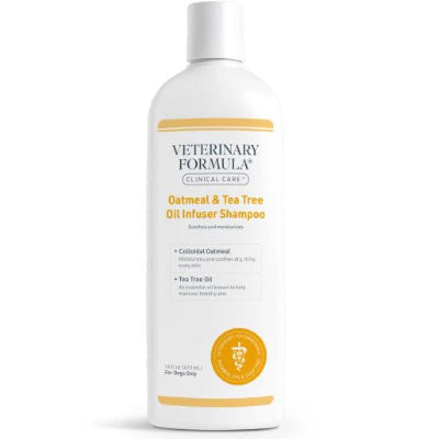 Synergy Labs Veterinary Formula Oatmeal & Tea Tree Oil Shampoo For Cats Dogs 16oz