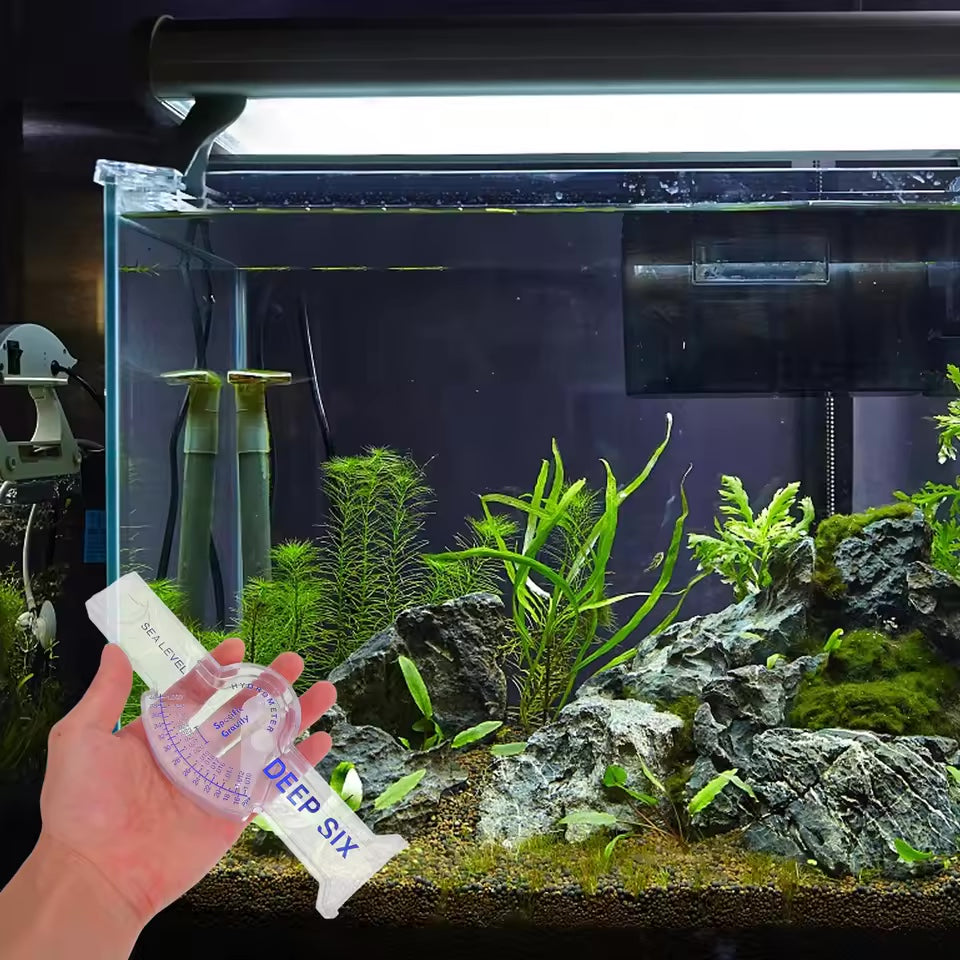 DEEP SIX Salt Meter Hydrometer for Saltwater Aquarium Fish Tank