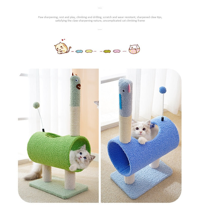 Hoopet Cat Climbing Frame Multi-Functional Small Cat Tree Cat Scratching Post