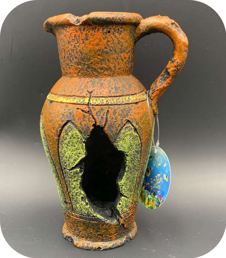 MagicalPet Aquarium Vase Rock Broken Barrel Fish Hiding Cave Fish Tank Decoration