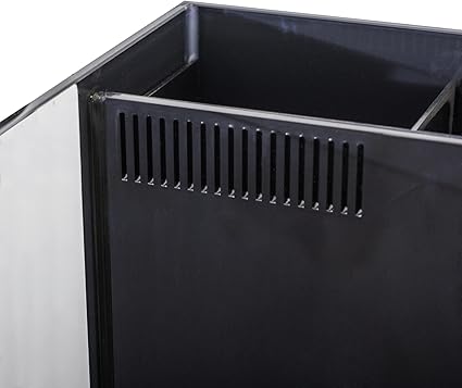 Yi Ding Aquarium Ultra-White Clear 45° Mitered Edges Translucent Glass Tank With Back Filter 2-80 Gallons Series