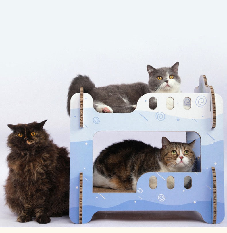 TinyPet Student Dormitory Scratching Board Cat Scratcher Bed