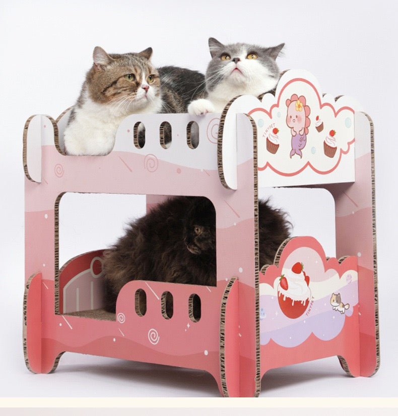 TinyPet Student Dormitory Scratching Board Cat Scratcher Bed