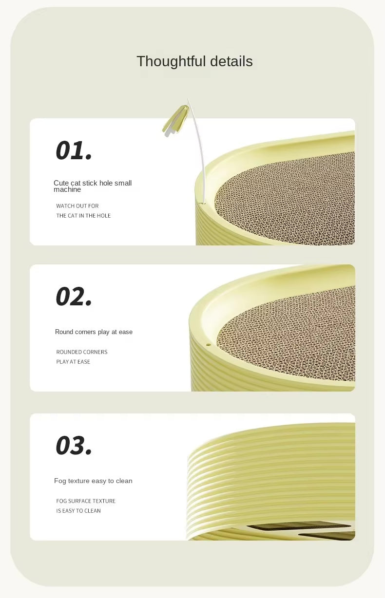 Hoopet Oval Cat Scratcher Lounge Cat Scratcher Bed