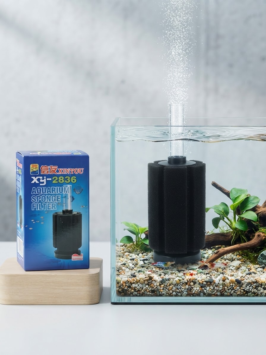 Xin You Nano Sponge Filter For 10 GL Fish Tank & Shrimp Breeding XY-2836